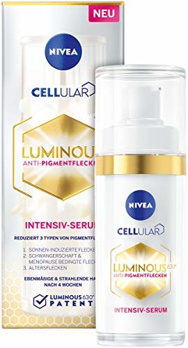 top NIVEA Nivea Cellular Luminous630 serum przeciwzmarszczkowe, intensywne serum (30 ml), rozjaśniające dla równomiernej i promiennej cery, pielęgnacja twarzy przeciwko plamom pigmentowym