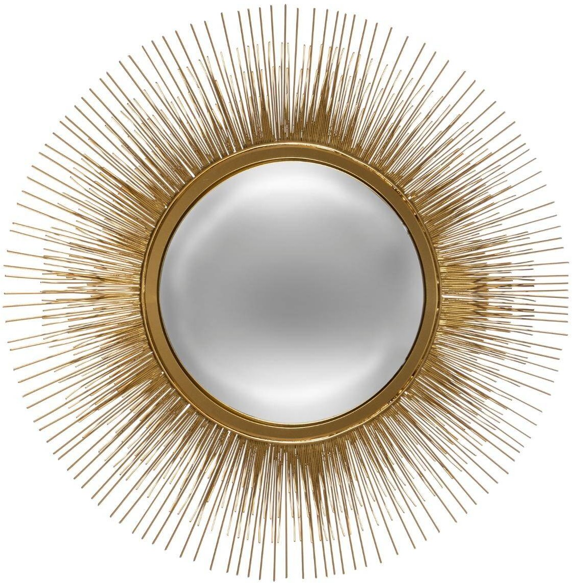 Atmosphera Lustro dekoracyjne okrągłe SUN 58 cm złote 173834