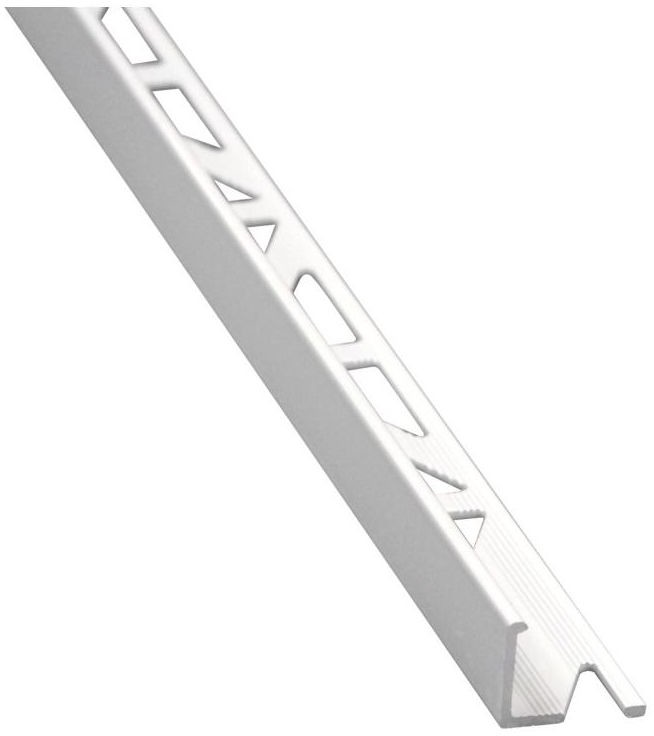Cezar STANDERS Profil do glaury zewnetrzny Aluminium 8 mm / 2.5 m Biały