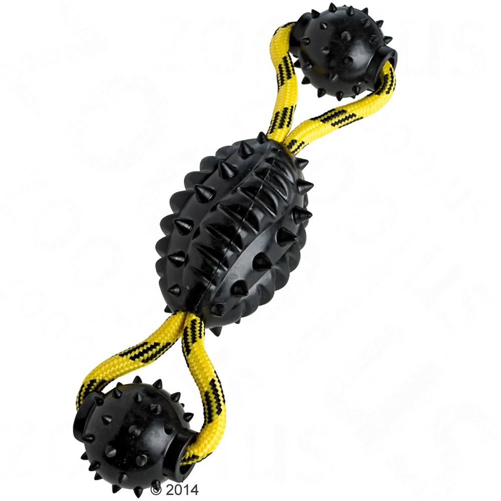 Hunter Spike Ball Rope zabawka dla psa - Dł. x : 30 x 7 cm