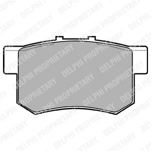 DELPHI Zestaw klocków hamulcowych, hamulce tarczowe LP948