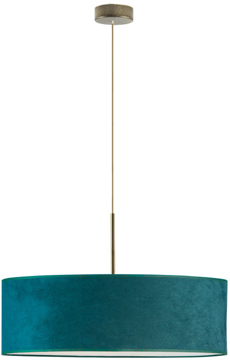 LYSNE Żyrandol do jadalni SINTRA VELVET fi 60 cm kolor zieleń butelkowa 14531V/20 kolor zieleń butelkowa