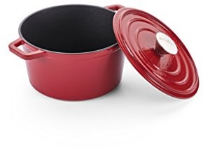 ROSMARINO rosmarino 19182 naczynie do pieczenia z pokrywką, czerwony 19182