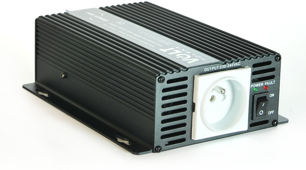 VOLT Przetwornica napięcia sinus 300/600W 24V/230V