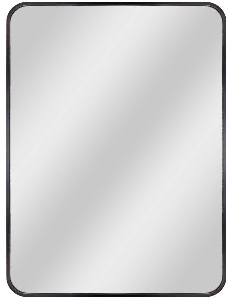Dubiel Vitrum Lustro prostokątne Nico 60 x 80 cm w ramie czarne NICO 60X80