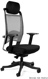 Unique Fotel ergonomiczny FULKRUM Tkanina BL418/SM02 Czarny | DARMOWA Zapytaj o RABAT! P069-SM02-BL
