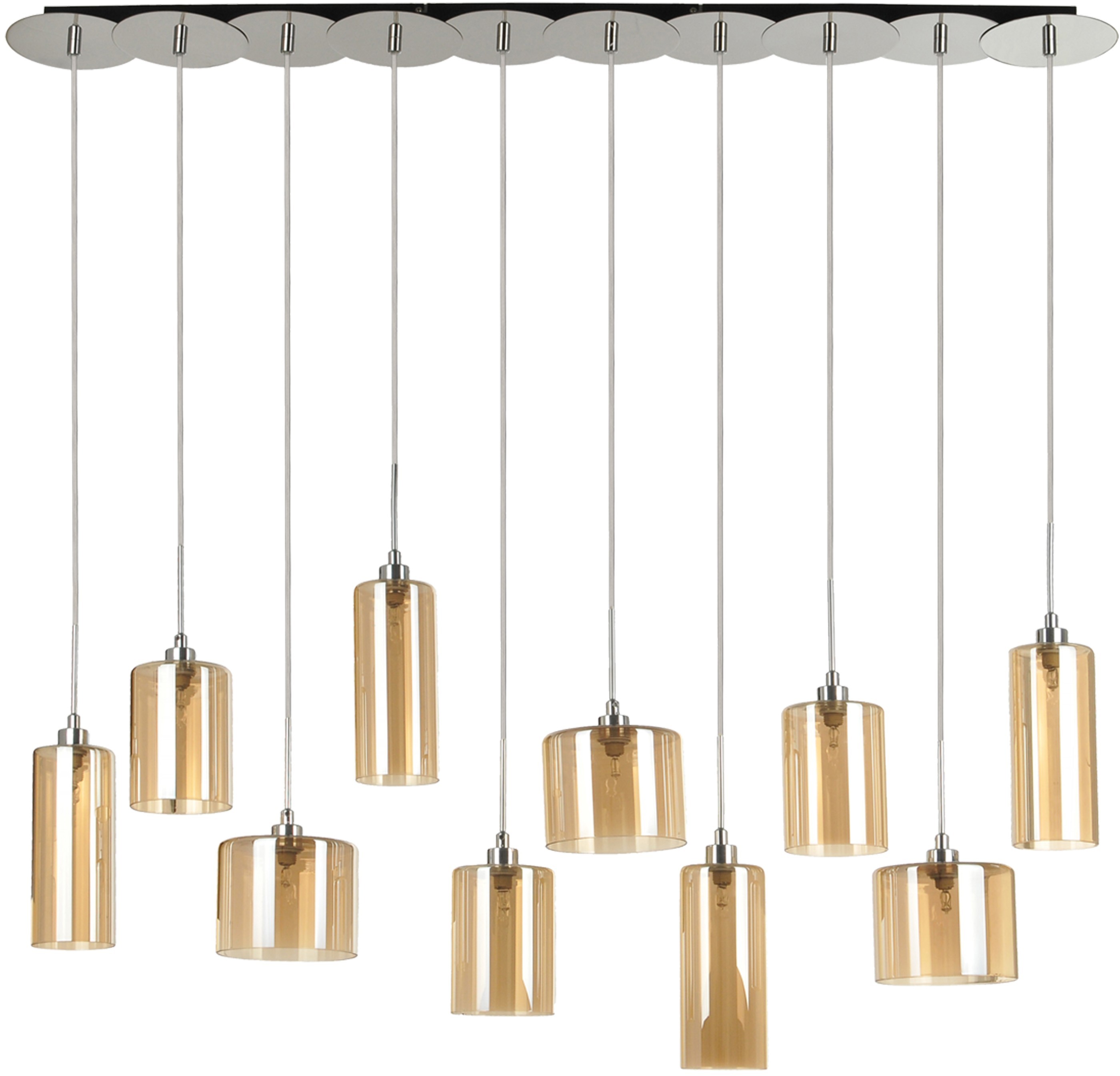 Spotlight EURYBIA lampa wisząca incl. 10xG4 chrom/szampański 1361028