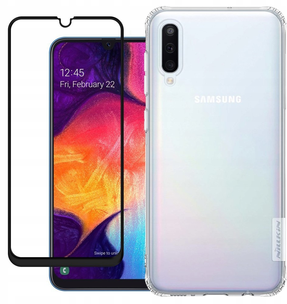 Nillkin Nature Etui - Galaxy A50 +szkło Cały Ekran