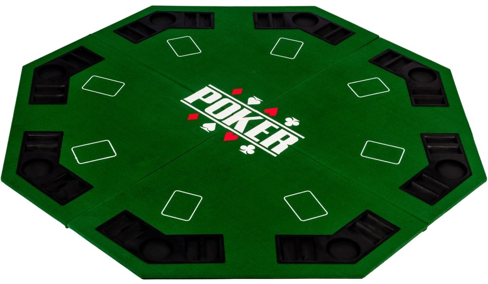MAKSTOR.pl ZIELONY BLAT STÓŁ DO POKERA 122x122CM POKER KASYNO 2003013 (20030133)