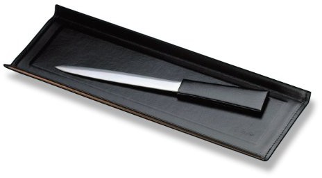 Läufer Bieżnik ambiente Scala 31046  pióra misa 22 x 11 cm, wykonana z prawdziwej skóry, czarna 031046