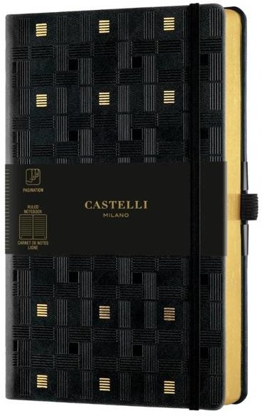 Castelli Notatnik 13x21cm linia Castelli Gold Weaving