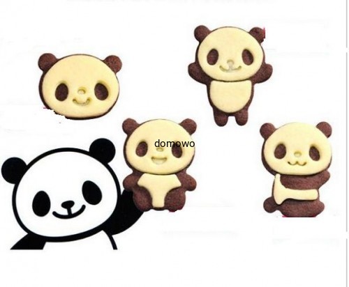 PLASTIKOWE FOREMKI wykrawacze CIASTEK- 8 szt PANDA