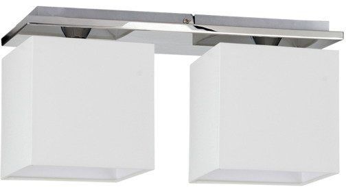 Spotlight SPOTLIGHT lampa sufitowa RIVOLI 2 punktowa Metal Chrom Abażur Biały, 8582228