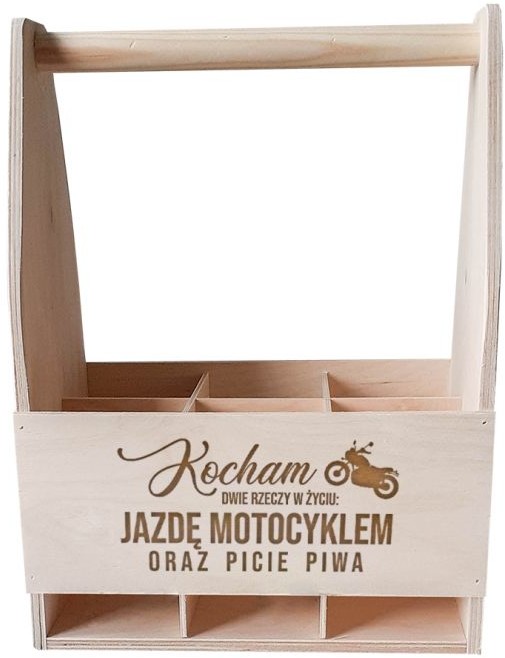 - Kocham dwie rzeczy w życiu: jazdę motocyklem oraz picie piwa drewniane nosidło z grawerem 6240