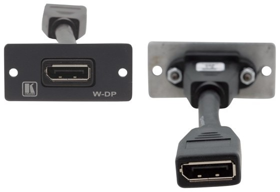 Kramer W-DP Wkładka ścienna z tulejką DisplayPort kolor czarny 3390200