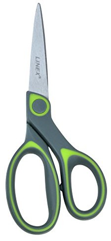 Linex nożyce do cięcia dla dzieci Scissors nożyczki do skórek ze stali nierdzewnej do majsterkowania i precyzyjne cięcie szkolny 18 cm OS84195