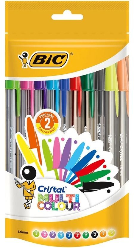 Bic Długopis Cristal Multicolor pouch 20 sztuk