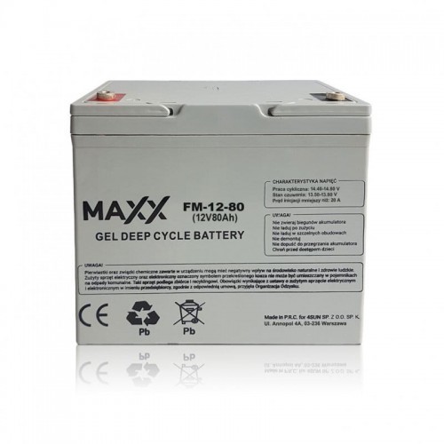 MAXX Akumulator żelowy FM-80-12 80Ah 12V FM-80-12