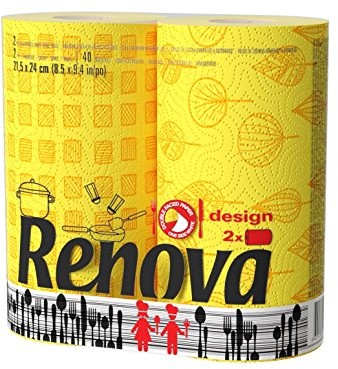 Renova Ręcznik papierowy 2szt Deco wzory stylowy