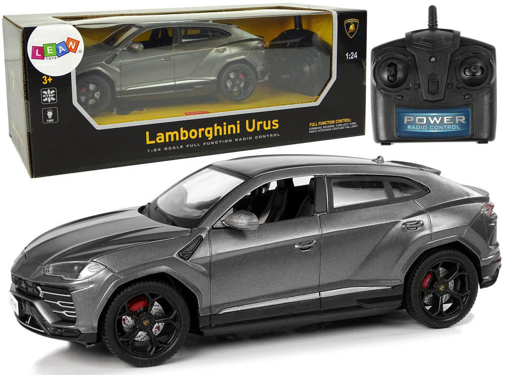 Import LEANToys Auto R/C 1:24 Lamborghini Urus Czarny 2.4 G Światła LT-9731-0