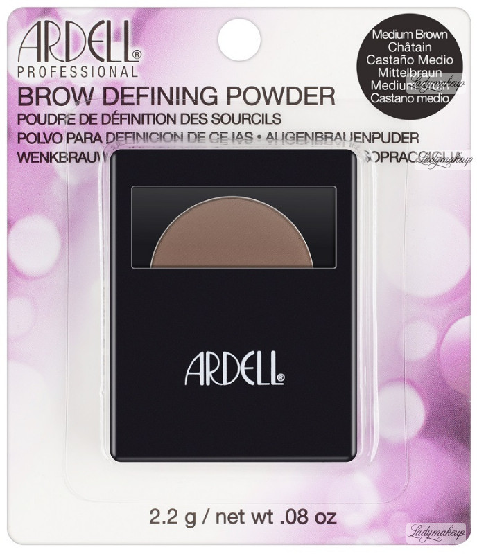Ardell BROW DEFINING POWDER - Cień do stylizacji brwi - SOFT BLACK ARDDCBR-DOBR-01