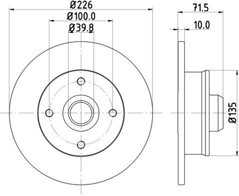 HELLA PAGID Tarcza hamulcowa PAGID 8DD355101-661