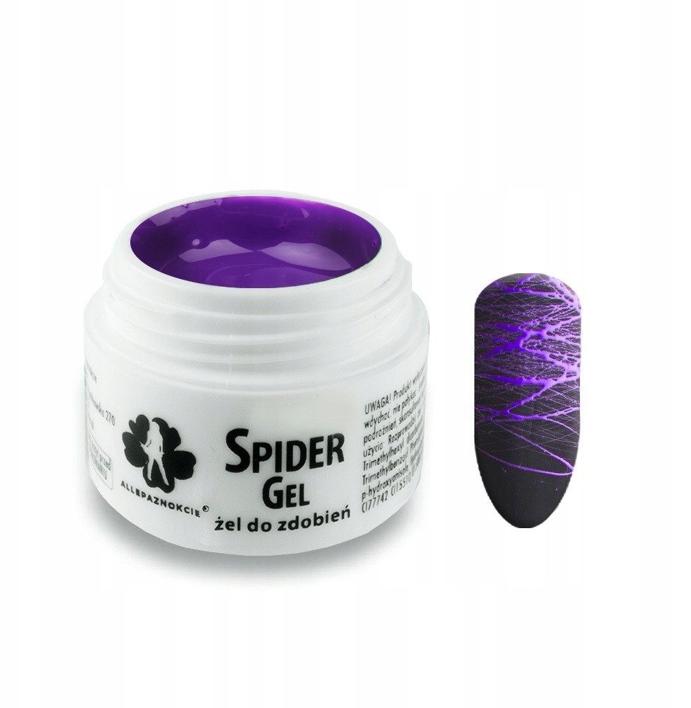 Spider Gel Żel Do Zdobień Violet Fioletowy 3G