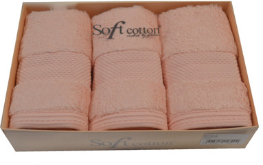 Soft Cotton Zestaw podarunkowy małych ręczników DELUXE Różowy Zestaw podarunkowy małych ręczników DELUXE Różowy