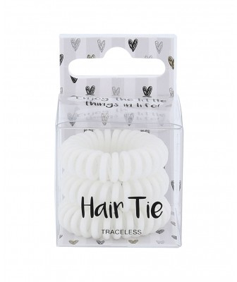 2K 2K Hair Tie gumka do włosów 3 szt dla kobiet White