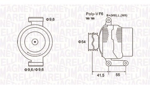 MAGNETI MARELLI Alternator 063731855010 063731855010