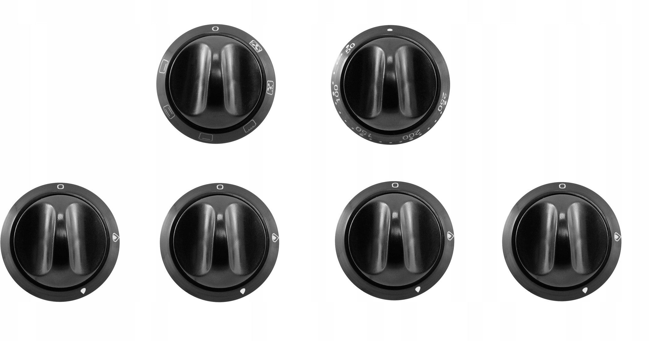 Mastercook Pokrętła Kuchenki Dynamic KGE3468X 6szt