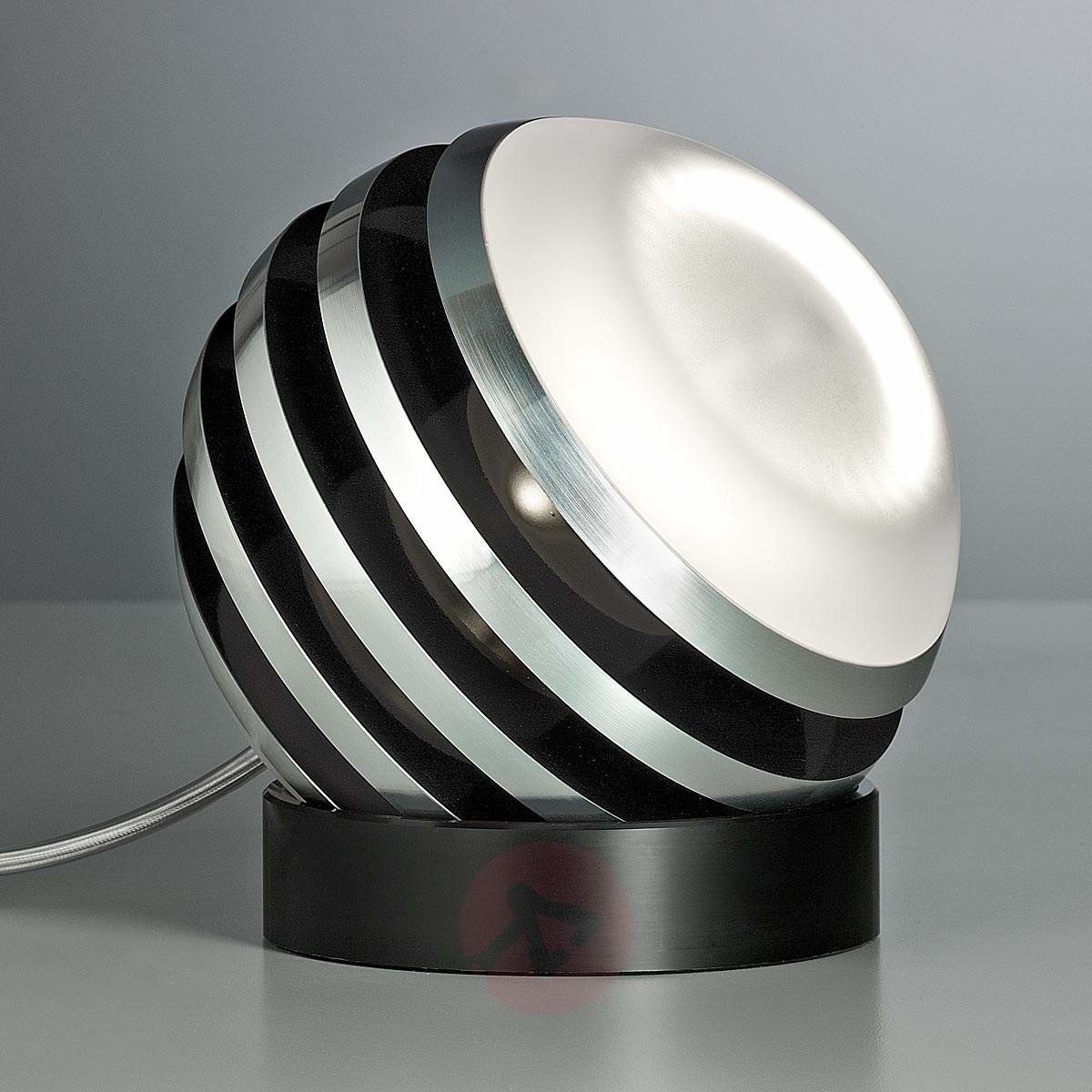 TECNOLUMEN Oryginalna Lampa stołowa LED BULO czarna