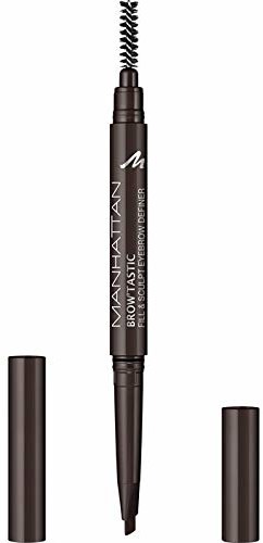 Manhattan Brow'Tastic Fill & Sculpt Eyebrow Definer nr 003 Dark Brown wypełnienie brwi i zintegrowana szczotka