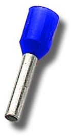 Em Group 100 sztuk Końcówka tulejkowa izolowana niebieska cynowana 2,5mm2 x 8 mm 0503 TI2,5L8