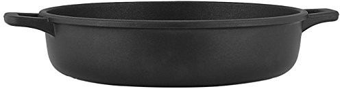 Home Granchef Home Gran Chef patelnia do pieczenia, powłoka nieprzywierająca z uchwytami z con 2, okrągła, zapobiegająca powstawaniu elzt ciśnieniowo aluminium, czarna, 26 cm 6639026