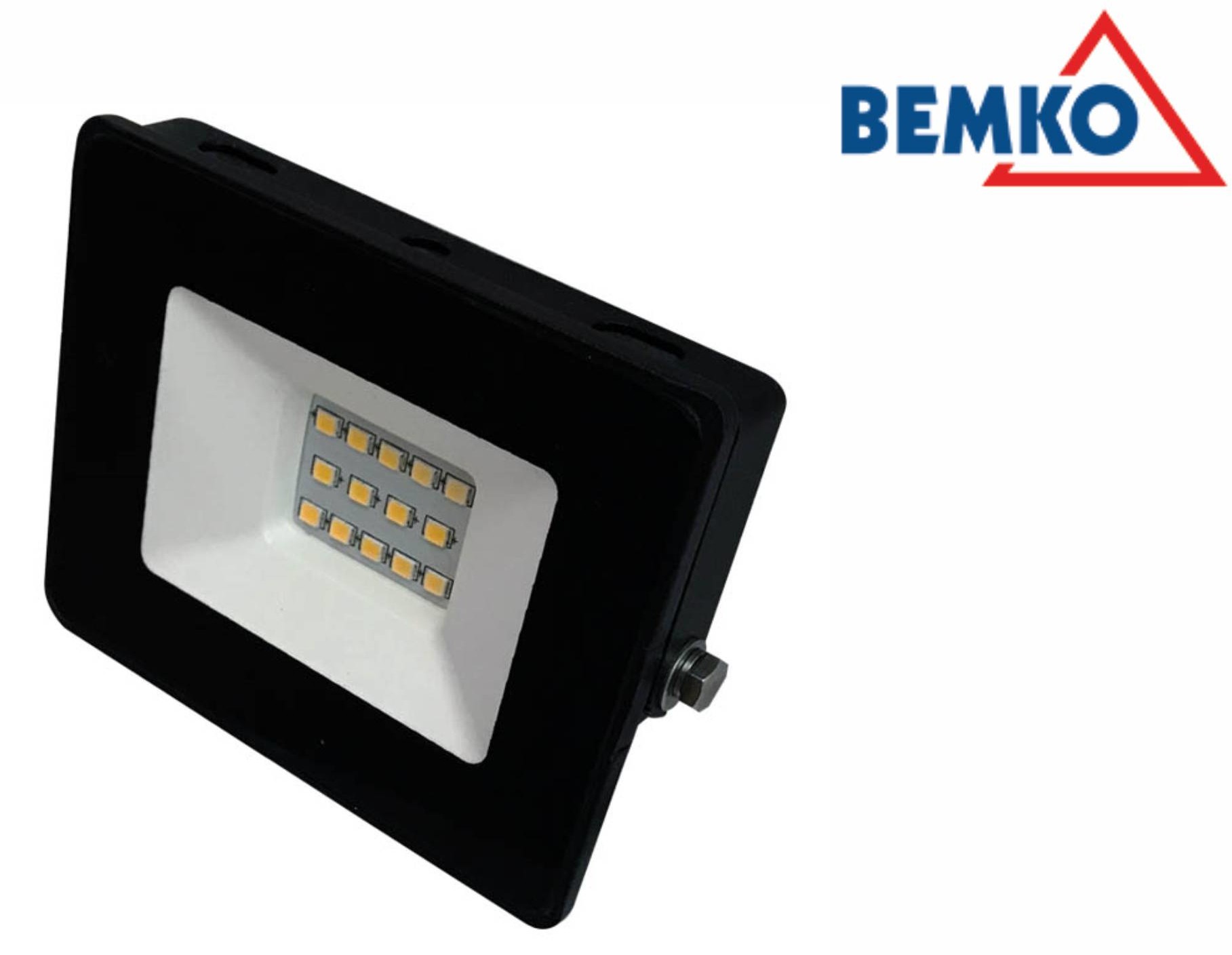 Bemko Naświetlacz-LED-SMD-KASTEL-10W-4000K-800LM-IP65-CZARNY C64-LFK-010BL-4K