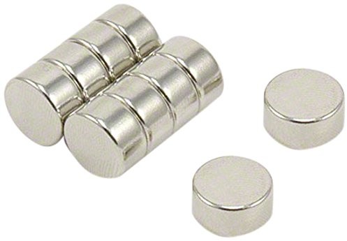 first4magnets Magnes Expert 12 mm średnicy x 6 mm grubości N42 magnes neodymowy - 4,3 kg ciągnięcie (10 szt.) F126-10