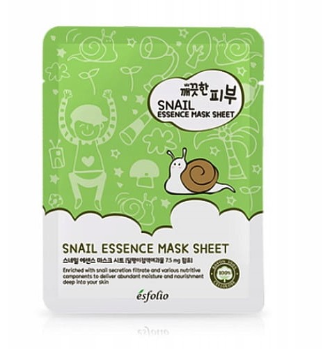 Esfolio Pure Skin Kojąca maska w płachcie - Ślimak