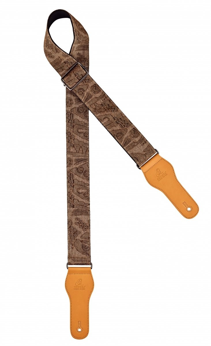 Ortega Ortega OCS-310 Pasek do gitary, Brown Jean