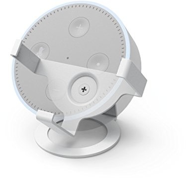 Hama -podstawką (2. generacji, w celu optymalnego dopasowania i prezentację Echo Dot, głośnik-stojak na stół,-uchwyt, odpowiedni do Amazon Echo Dot) Biały 00181519
