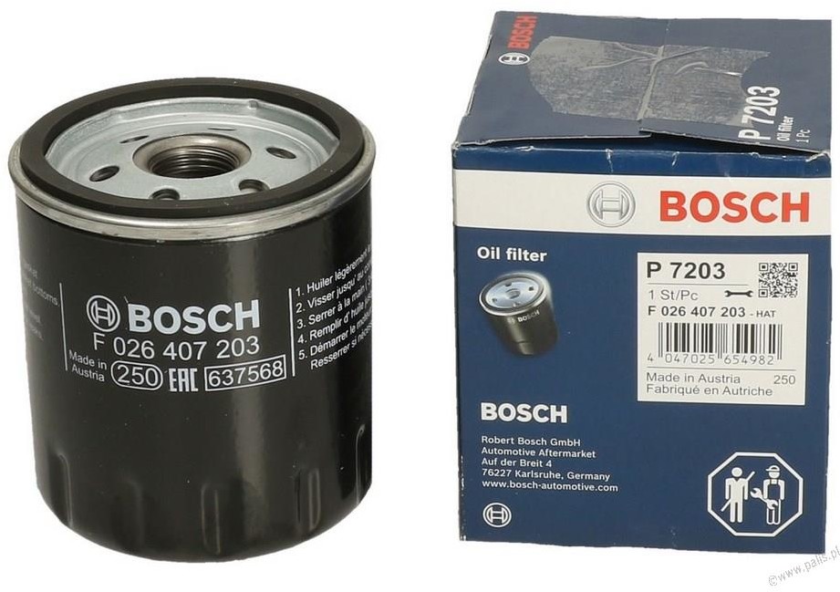 BOSCH Filtr oleju F 026 407 203 P7203