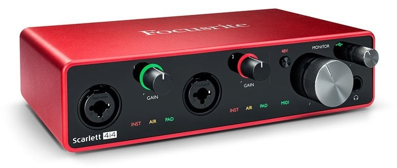 Focusrite Scarlett 4i4 3gen interfejs audio USB