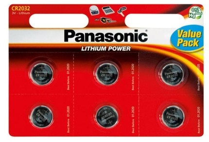 Panasonic CR-2032el/6B bateria litowa 2452