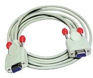 LINDY Lindy kabel do transmisji danych 1: 1 gniazdo kabel szeregowy DB9/gniazdo  DB9/2.0 m 30172