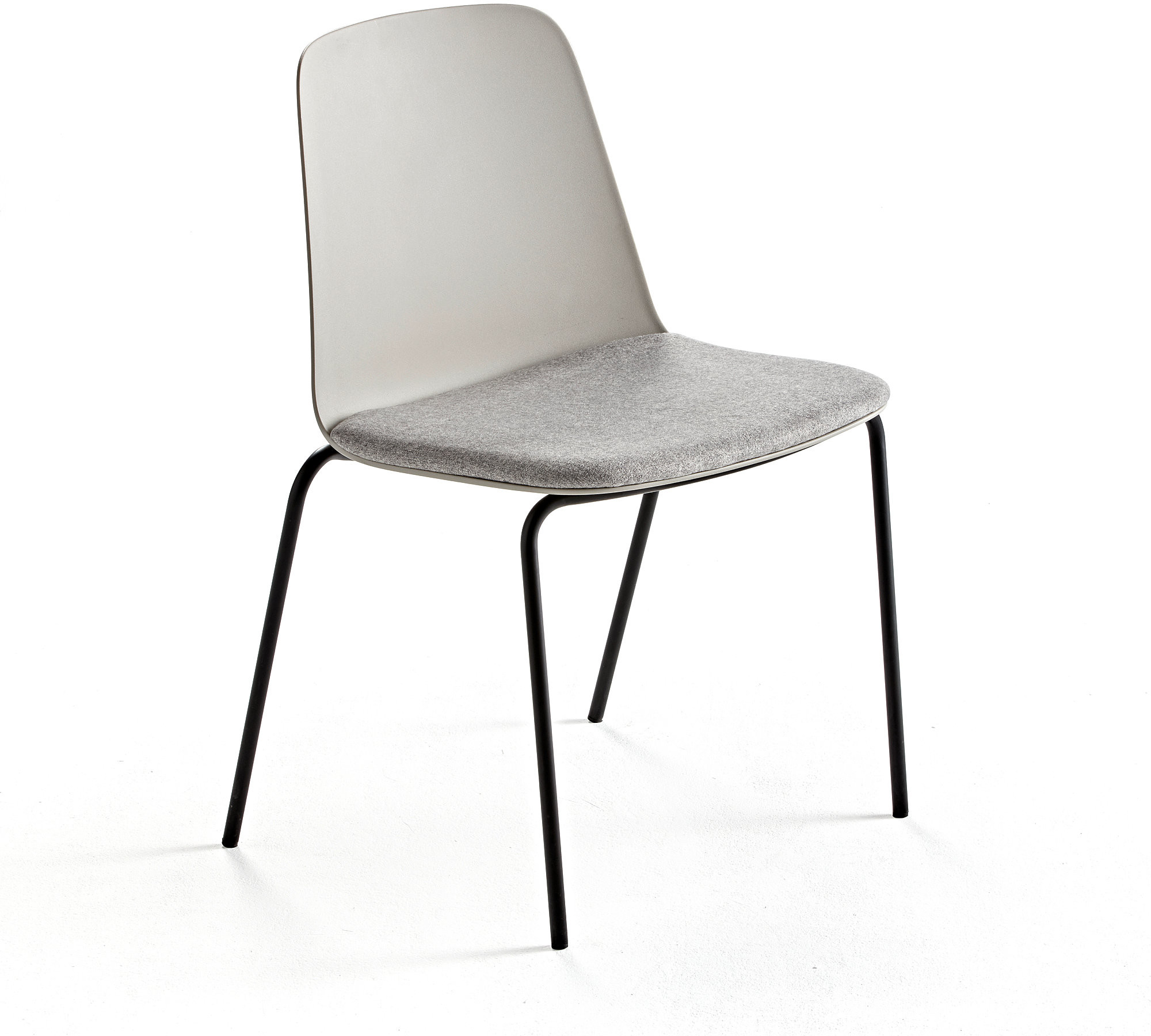 AJ Produkty Krzesło LANGFORD, proste nogi, szary