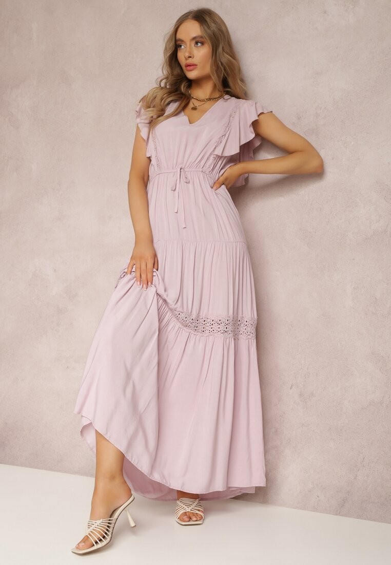 Jasnoróżowa Sukienka Callamene