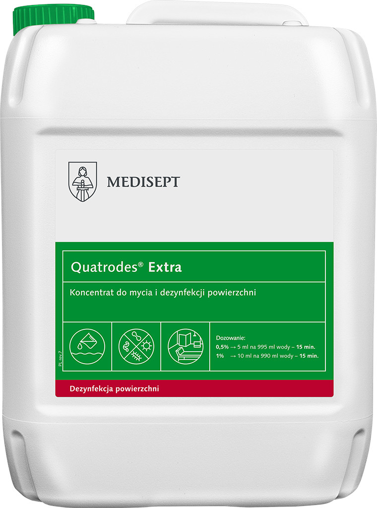 Medisept Quatrodes Extra środek do dezynfekcji sprzętu medycznego 5l