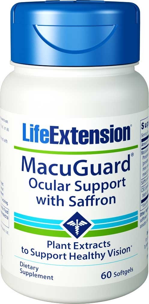 Life Extension MacuGuard Wsparcie dla Oka z Szafranem, 60 kaps.