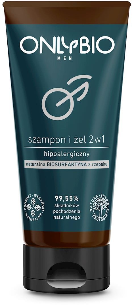 Bio ONLY SZAMPON I ŻEL 2w1 DLA MĘŻCZYZN HIPOALERGICZNY TUBA 200 ml - ONLY