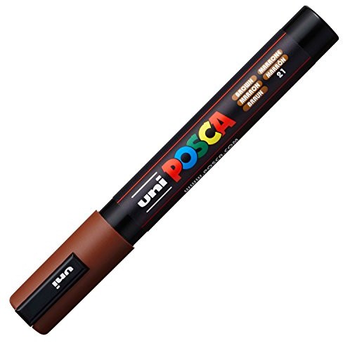 uni-ball felt Pen Posca średnia stożkowej koronka, brązowy